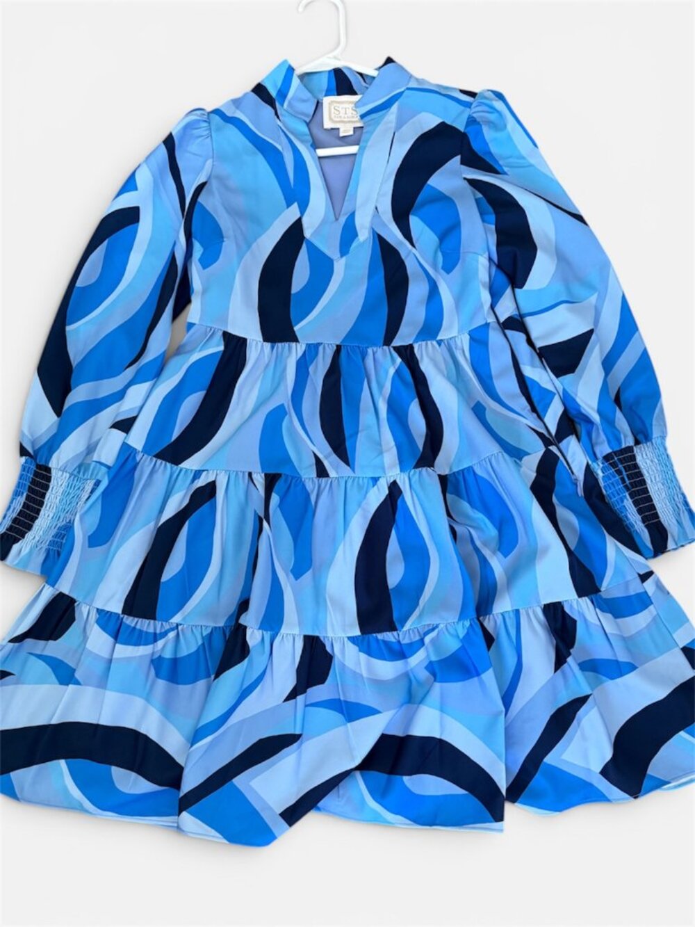 NWOT STS- Sail to Sable- Blue Wave Mini Dress